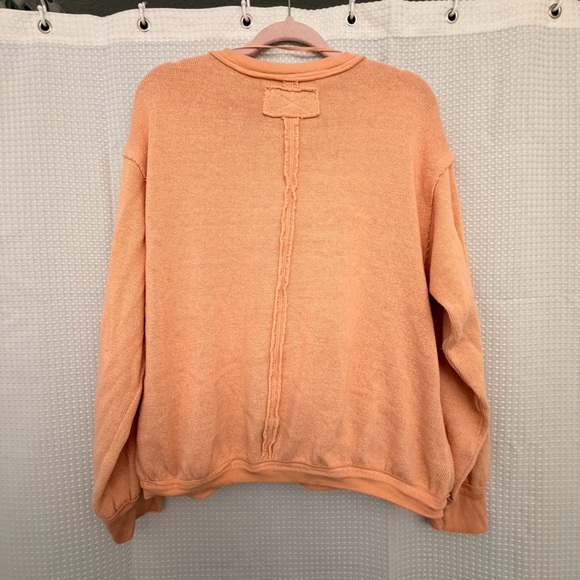 Free People we the free Anyway Surplice Sweatshirt M - Picture 5 of 7